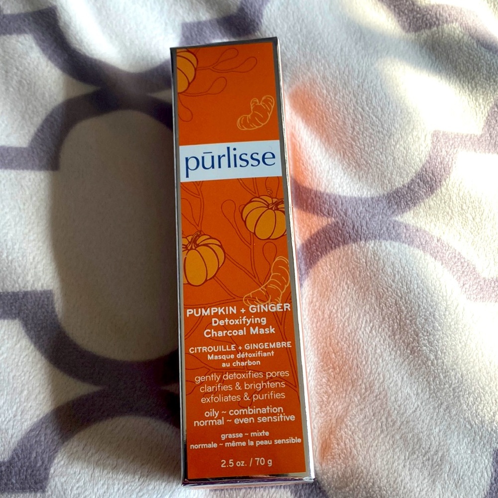 New Purlisse Pumpkin + Ginger Detoxifying Charcoal Mask